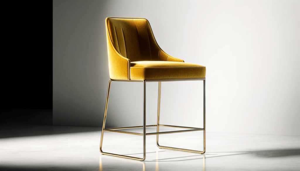 dall%c2%b7e-2023-12-19-09-11-19-an-elegant-bar-stool-with-a-velvet-mustard-yellow-seat-and-a-high-backrest-the-stool-features-a-luxurious-texture-with-visible-stitching-details-and-9985428