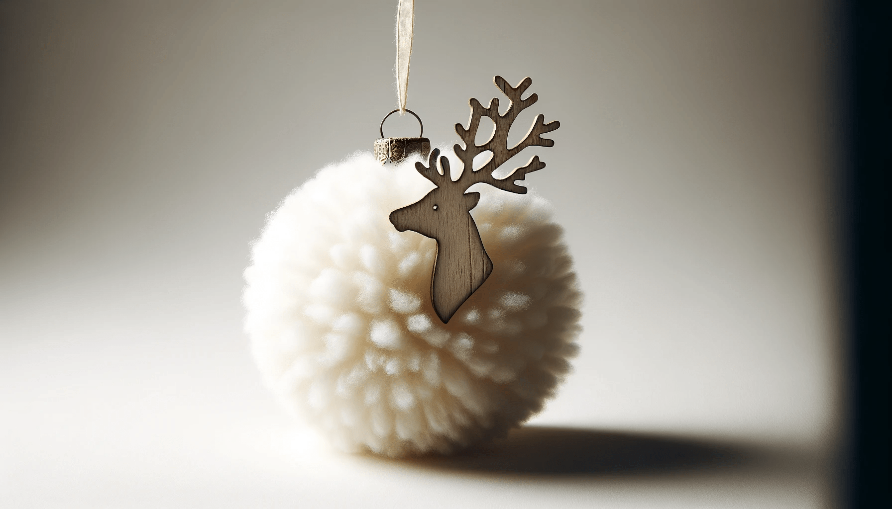 dall%c2%b7e-2023-12-19-10-57-21-a-simple-and-elegant-christmas-decoration-featuring-a-wooden-reindeer-head-silhouette-with-intricate-antlers-attached-to-a-fluffy-white-round-pom-po-5190849