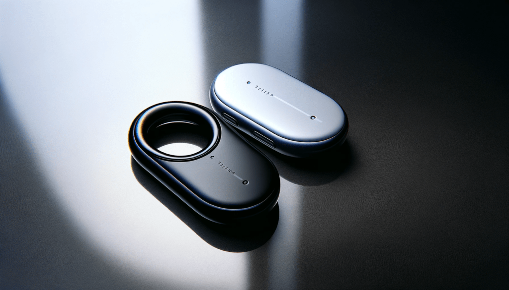 dall%c2%b7e-2023-12-19-18-57-21-a-high-definition-image-in-a-16_9-aspect-ratio-showing-two-oval-shaped-tracking-devices-with-a-built-in-loop-at-one-end-one-in-black-and-one-in-white-1074980