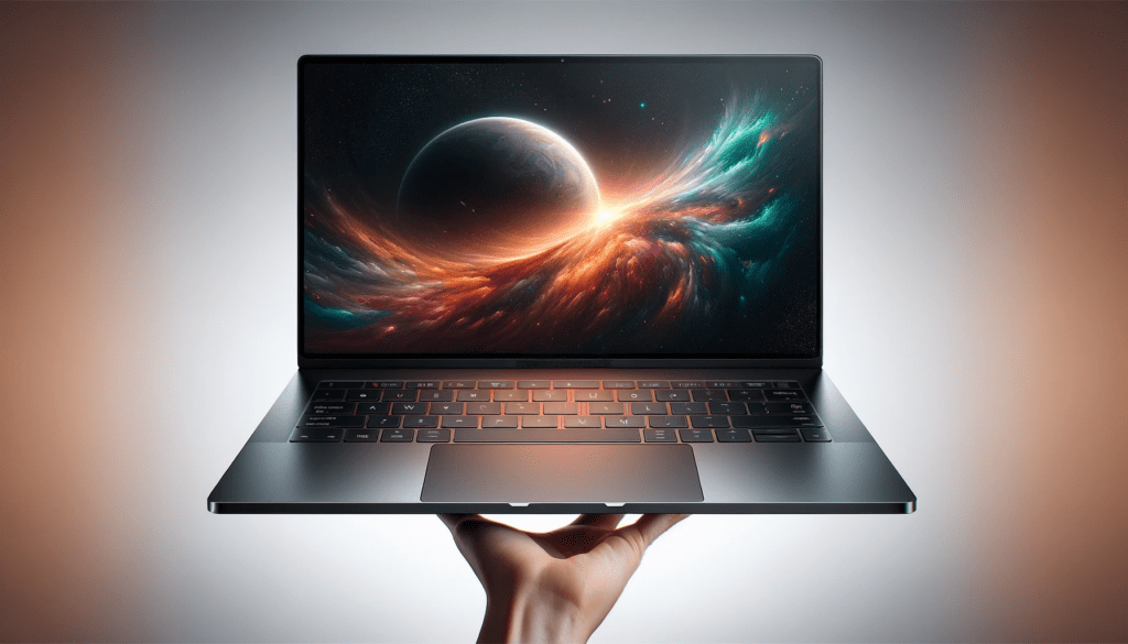 dall%c2%b7e-2023-12-19-20-00-44-a-high-definition-wide-image-in-a-16_9-aspect-ratio-showcasing-an-open-laptop-held-in-one-hand-against-a-white-background-the-laptop-has-a-sleek-dar-7301269