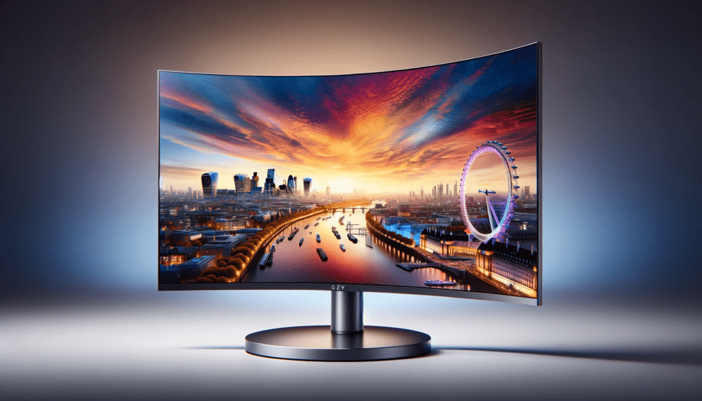 dall%c2%b7e-2023-12-21-20-33-55-a-wide-high-definition-image-of-a-curved-monitor-on-a-stand-displaying-a-vibrant-cityscape-at-sunset-the-monitor-is-branded-samsung-qled-with-a-6088841