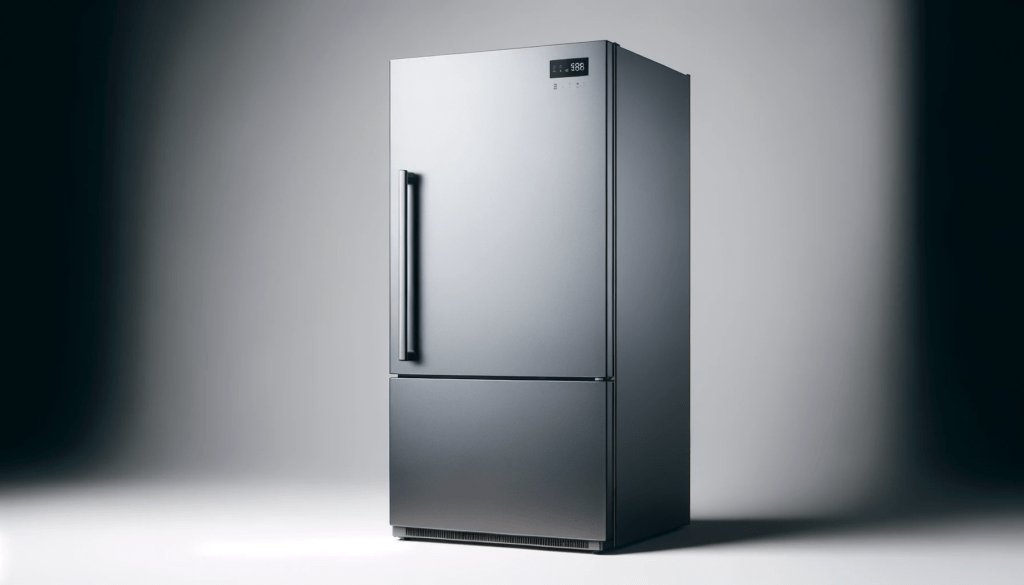 dall%c2%b7e-2023-12-22-05-34-00-a-sleek-full-height-refrigerator-with-a-single-door-in-a-modern-design-the-refrigerator-has-a-matte-grey-finish-with-a-vertical-handle-on-the-right-1689373