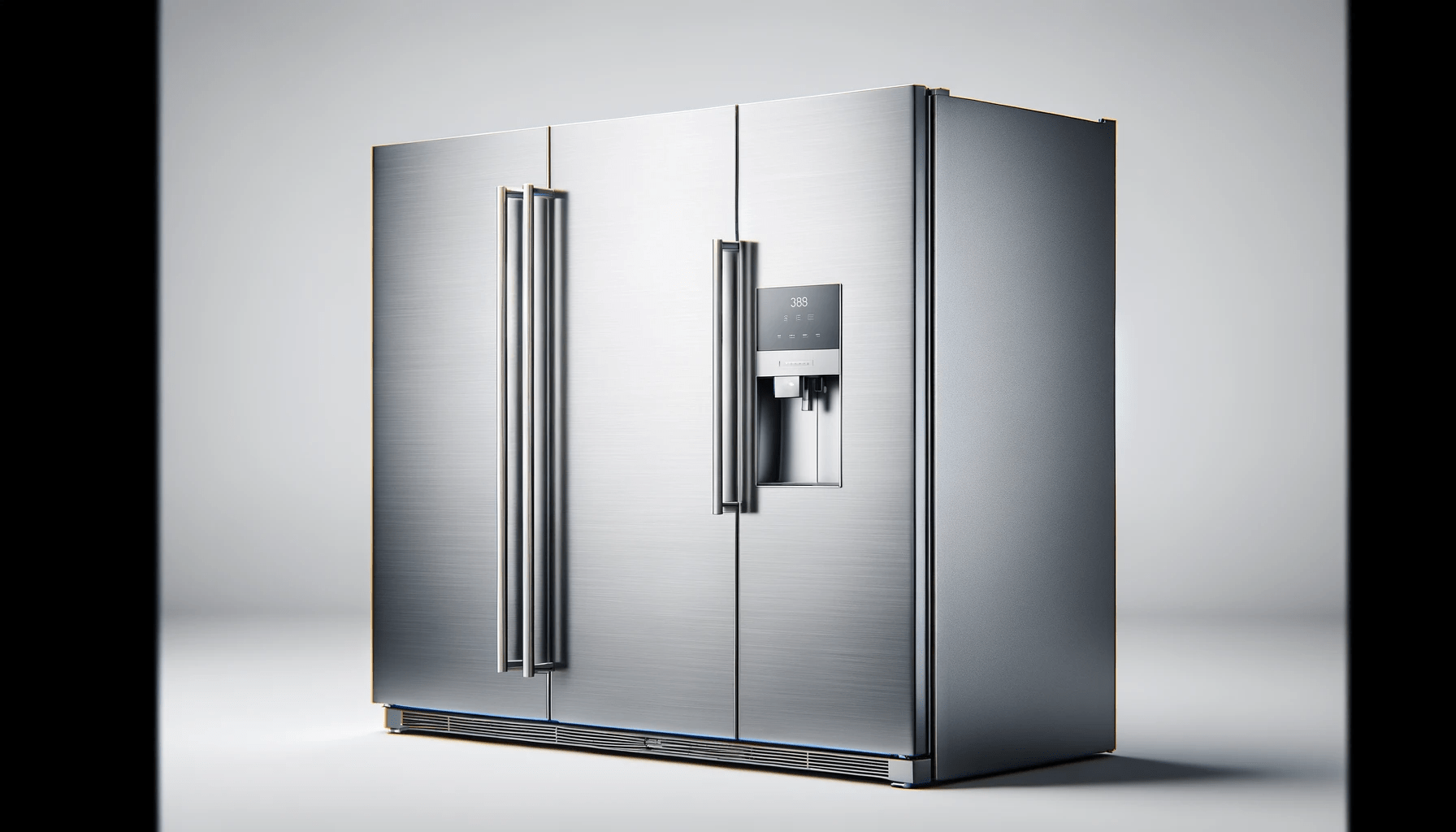 dall%c2%b7e-2023-12-22-05-51-42-a-modern-side-by-side-refrigerator-with-a-stainless-steel-finish-it-features-two-long-handles-in-the-middle-dividing-the-fridge-and-freezer-sections-1330583
