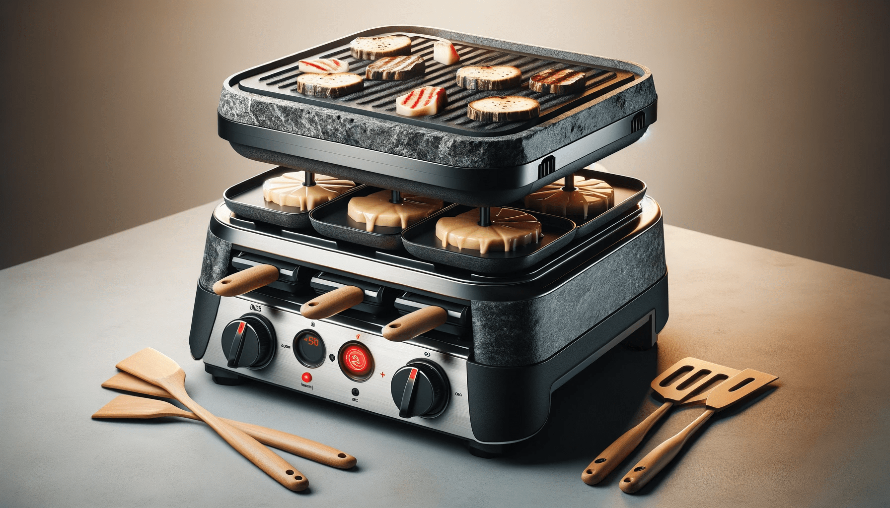 dall%c2%b7e-2023-12-22-06-03-23-an-electric-raclette-grill-with-a-dual-level-design-featuring-a-granite-stone-grill-plate-on-the-top-and-four-raclette-pans-underneath-the-body-of-t-6742097