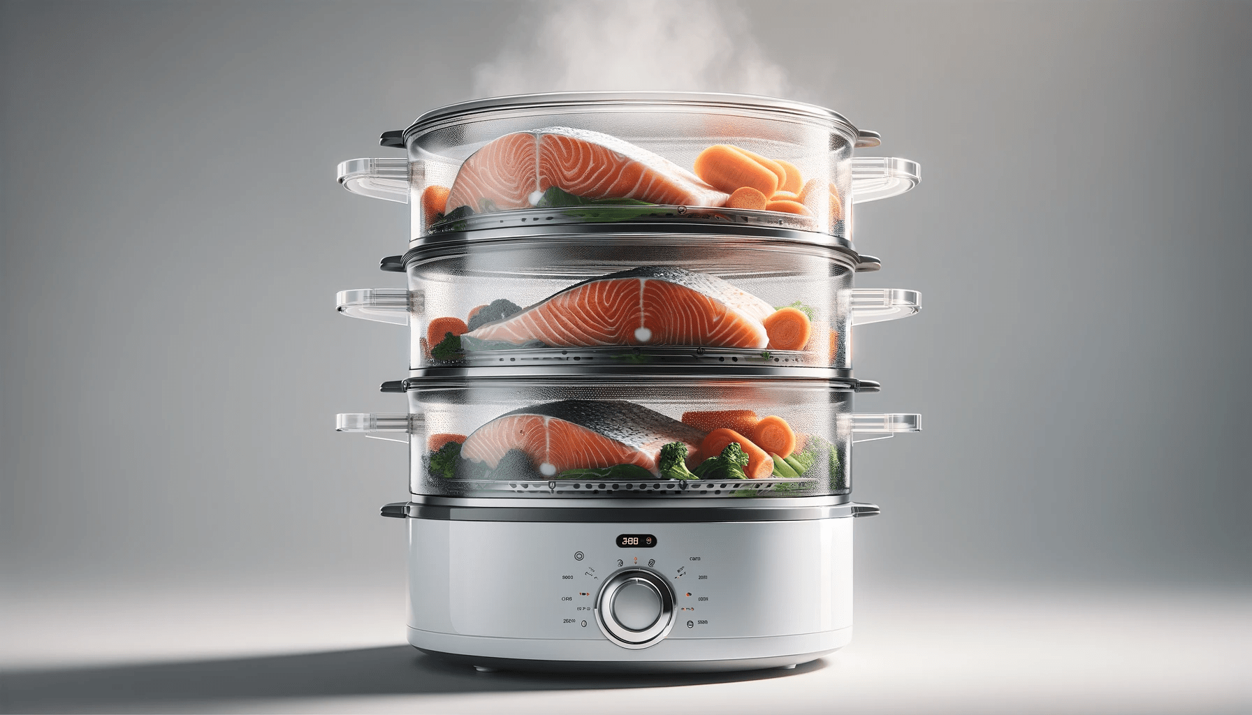 dall%c2%b7e-2023-12-22-08-47-28-a-food-steamer-with-multiple-transparent-steaming-baskets-stacked-on-top-of-each-other-the-lower-basket-contains-salmon-fillets-the-middle-one-has-c-6426094