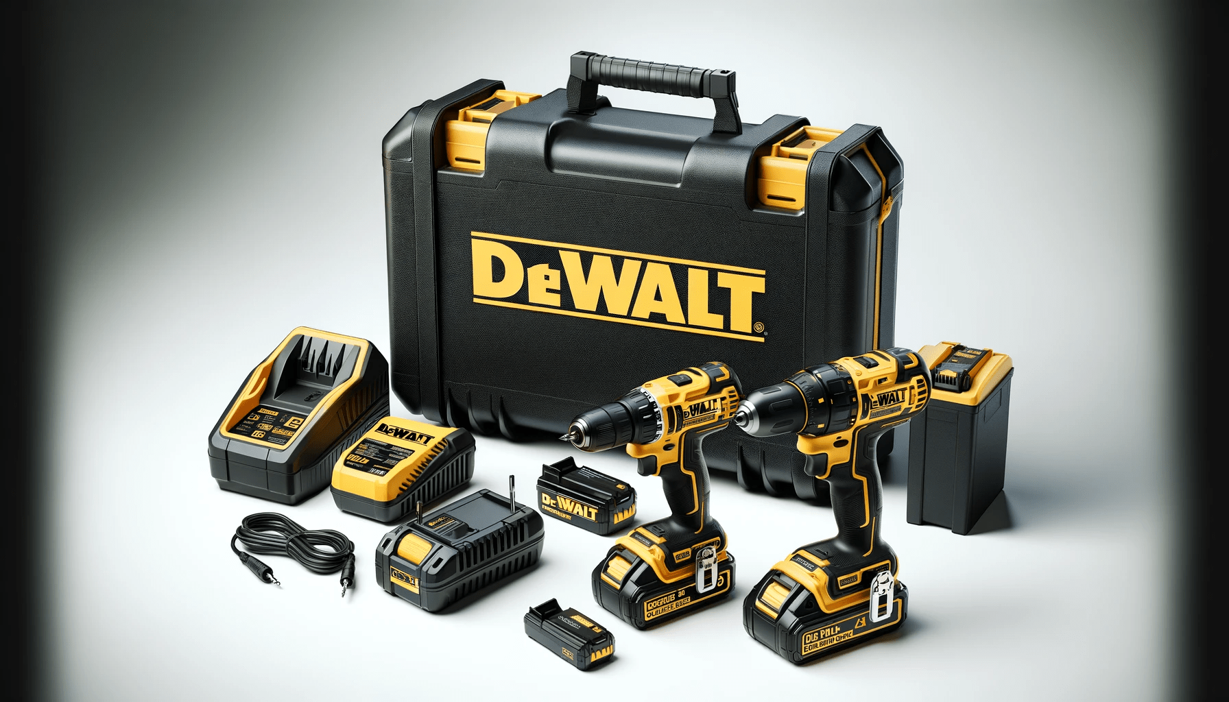 dall%c2%b7e-2023-12-22-15-07-30-create-a-photorealistic-image-of-a-dewalt-dcd795d2-18v-brushless-cordless-hammer-drill-set-the-set-includes-the-yellow-and-black-drill-two-2ah-batte-5904035