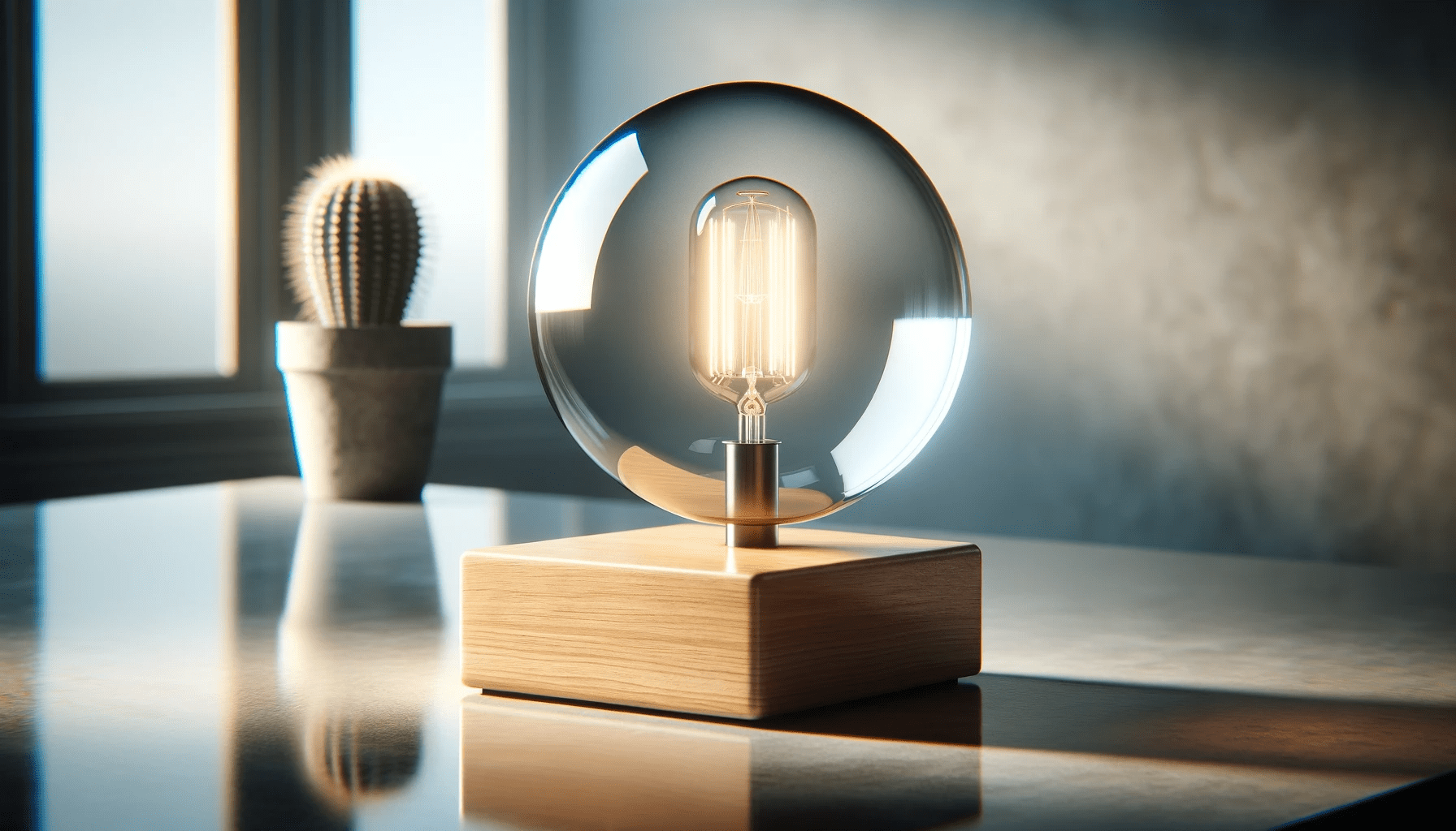 dall%c2%b7e-2023-12-22-15-41-16-create-a-photorealistic-image-of-a-rectangular-table-lamp-the-lamp-has-a-minimalist-design-with-a-natural-wooden-base-and-a-large-round-clear-glass-b-9096236