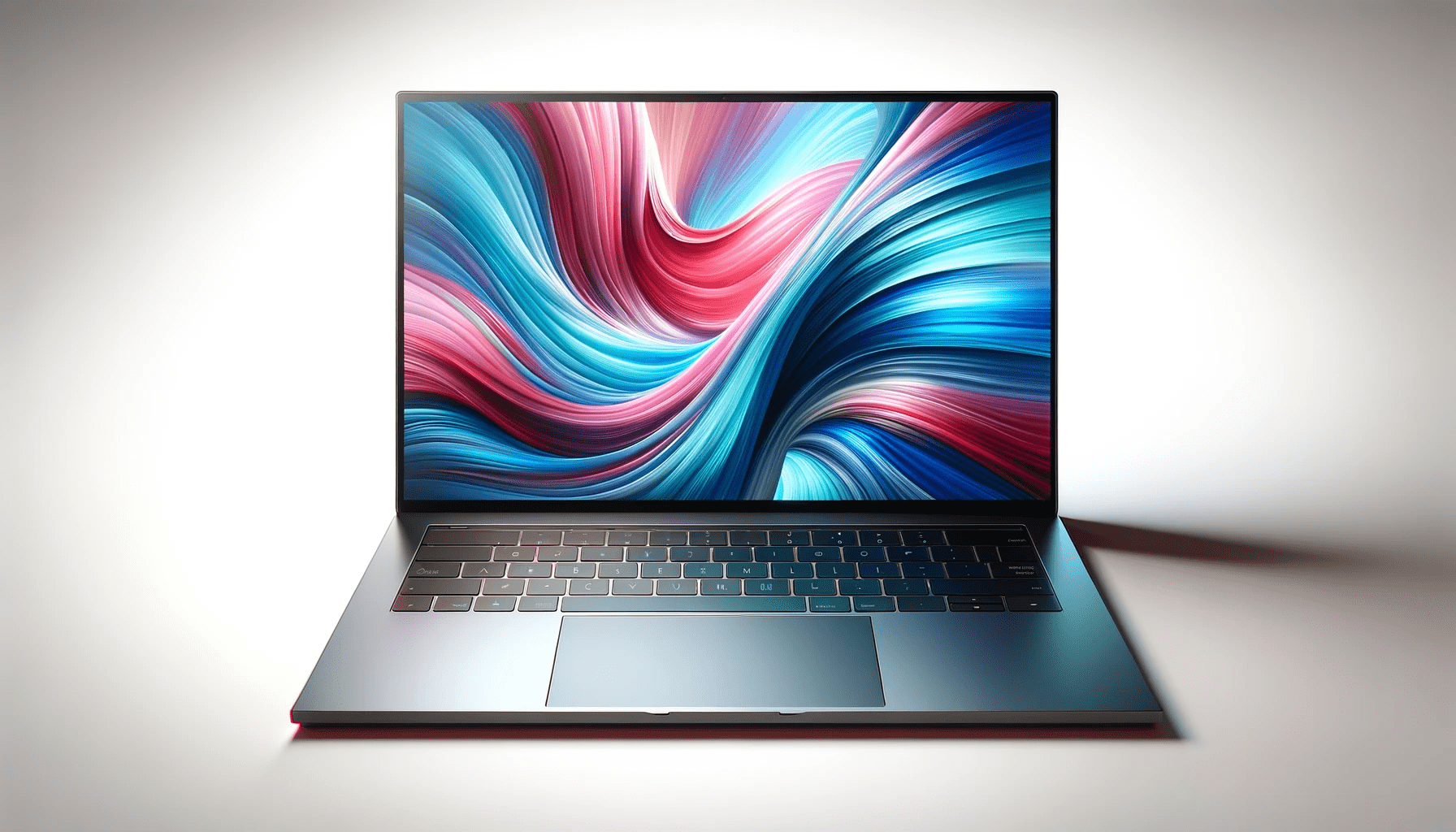 dall%c2%b7e-2023-12-25-13-16-15-an-ultra-slim-laptop-with-a-large-vibrant-display-showing-a-colorful-abstract-design-that-mimics-flowing-silk-in-shades-of-blue-and-pink-the-laptop-3524162