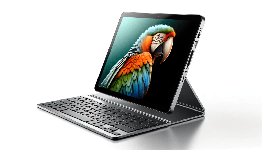 dall%c2%b7e-2023-12-25-17-11-42-a-modern-tablet-with-a-detachable-keyboard-positioned-at-an-angle-to-showcase-its-versatility-isolated-on-a-white-background-the-tablet-has-a-slim-8249650