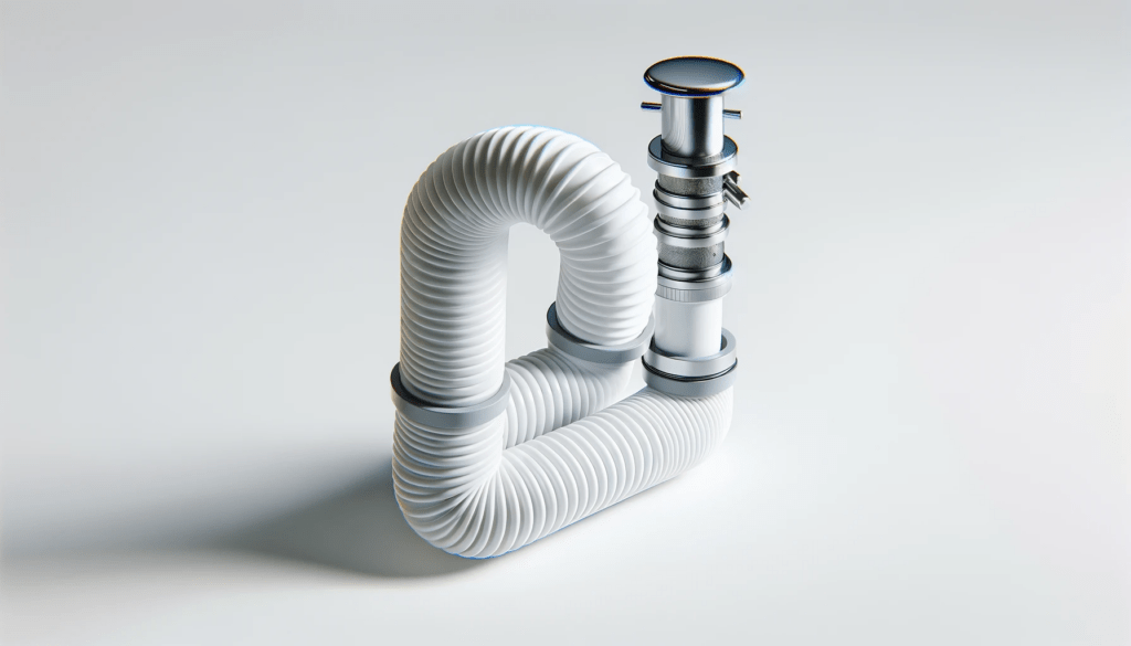 dall%c2%b7e-2023-12-26-14-58-36-a-modern-siphon-for-a-bathroom-sink-displayed-horizontally-it-consists-of-a-white-flexible-tube-and-metallic-silver-components_-a-push-down-pop-up-wa-1135778