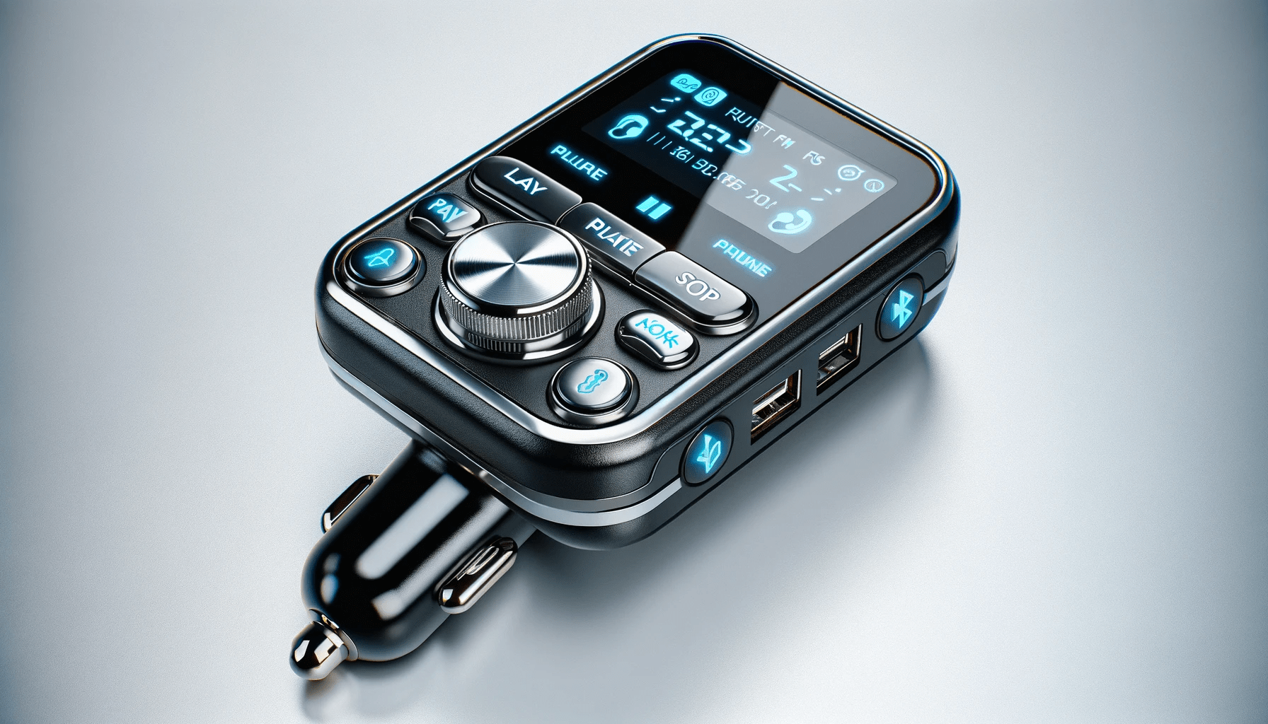 dall%c2%b7e-2023-12-27-13-28-53-create-a-photorealistic-image-of-a-bluetooth-fm-transmitter-and-hands-free-kit-the-device-has-a-sleek-design-with-a-black-body-and-metallic-silver-ac-1703508