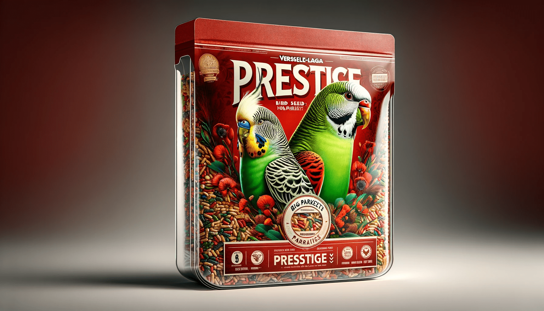 dall%c2%b7e-2024-01-02-16-14-15-a-rectangular-packaging-design-for-versele-laga-prestige-bird-seed-mix-for-big-parakeets-the-package-has-a-transparent-front-section-to-showcase-the-6124031