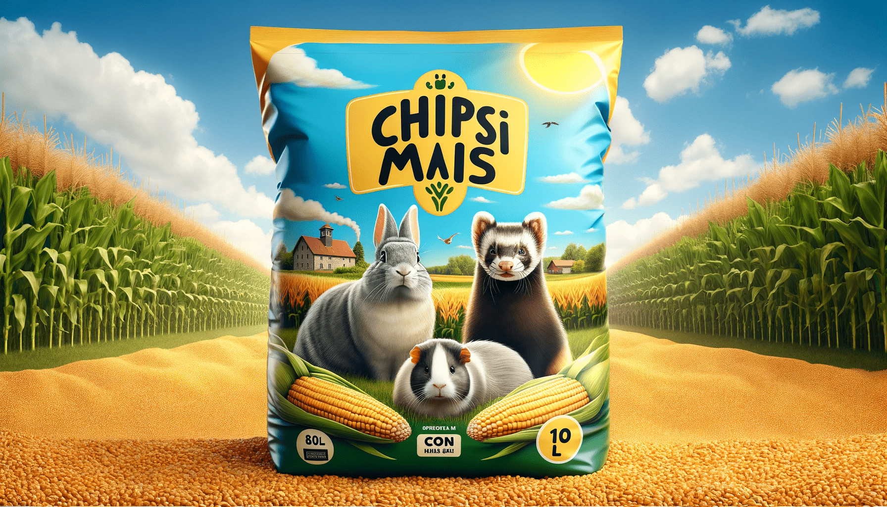 dall%c2%b7e-2024-01-02-17-32-43-pet-bedding-packaging-design-the-front-of-the-package-features-the-product-name-chipsi-mais-in-large-yellow-letters-with-corn-cobs-a-ferret-a-gre-4950443