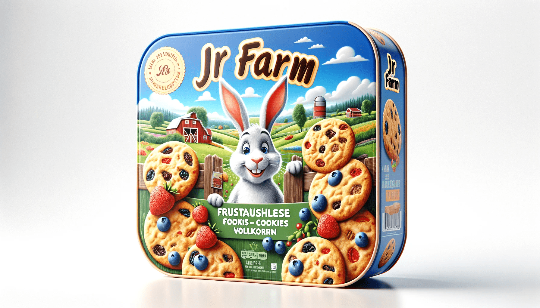 dall%c2%b7e-2024-01-04-08-00-05-a-square-packaging-design-with-a-vibrant-color-scheme-featuring-a-cartoon-rabbit-character-on-the-top-left-side-smiling-and-peeking-from-the-edge-t-6706279
