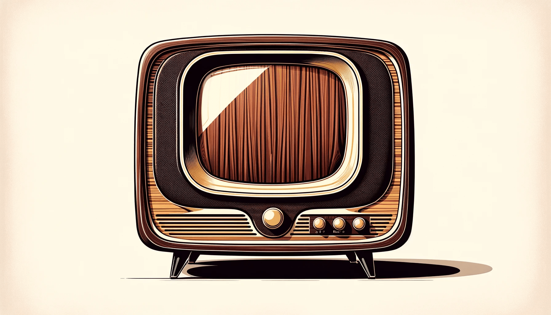 dall%c2%b7e-2024-01-04-09-09-47-an-illustration-of-a-vintage-television-set-from-the-mid-20th-century-the-tv-has-a-dark-wood-veneer-with-a-distinct-grain-pattern-featuring-a-curved-6532874