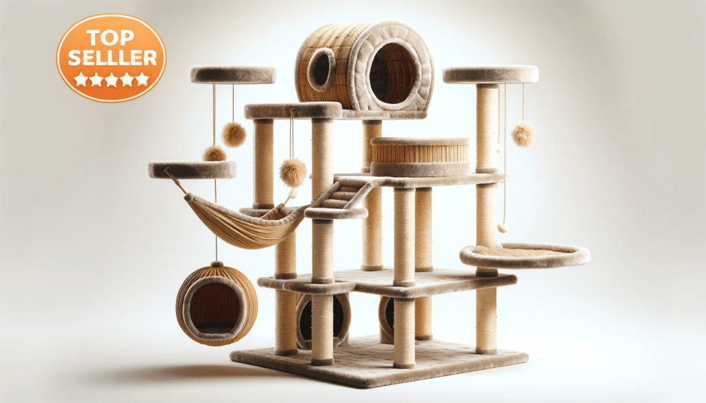 dall%c2%b7e-2024-01-04-09-13-11-an-image-of-a-multi-level-cat-tree-with-a-beige-and-brown-color-scheme-it-includes-various-platforms-and-enclosures-for-a-cat-to-rest-and-play-each-4443845