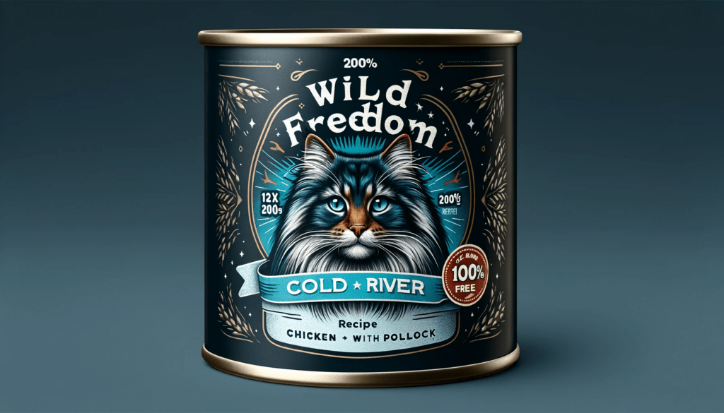 dall%c2%b7e-2024-01-04-10-35-22-a-design-of-a-cat-food-can-label-featuring-the-wild-freedom-brand-the-label-has-a-dark-blue-background-with-an-image-of-a-majestic-long-haired-cat-7252734