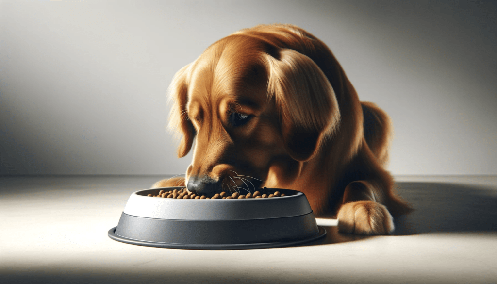 dall%c2%b7e-2024-01-04-12-46-47-a-photograph-of-a-golden-retriever-dog-eating-from-a-modern-two-toned-dog-bowl-the-bowl-is-on-the-floor-with-a-matte-black-interior-and-a-glossy-gr-7167002
