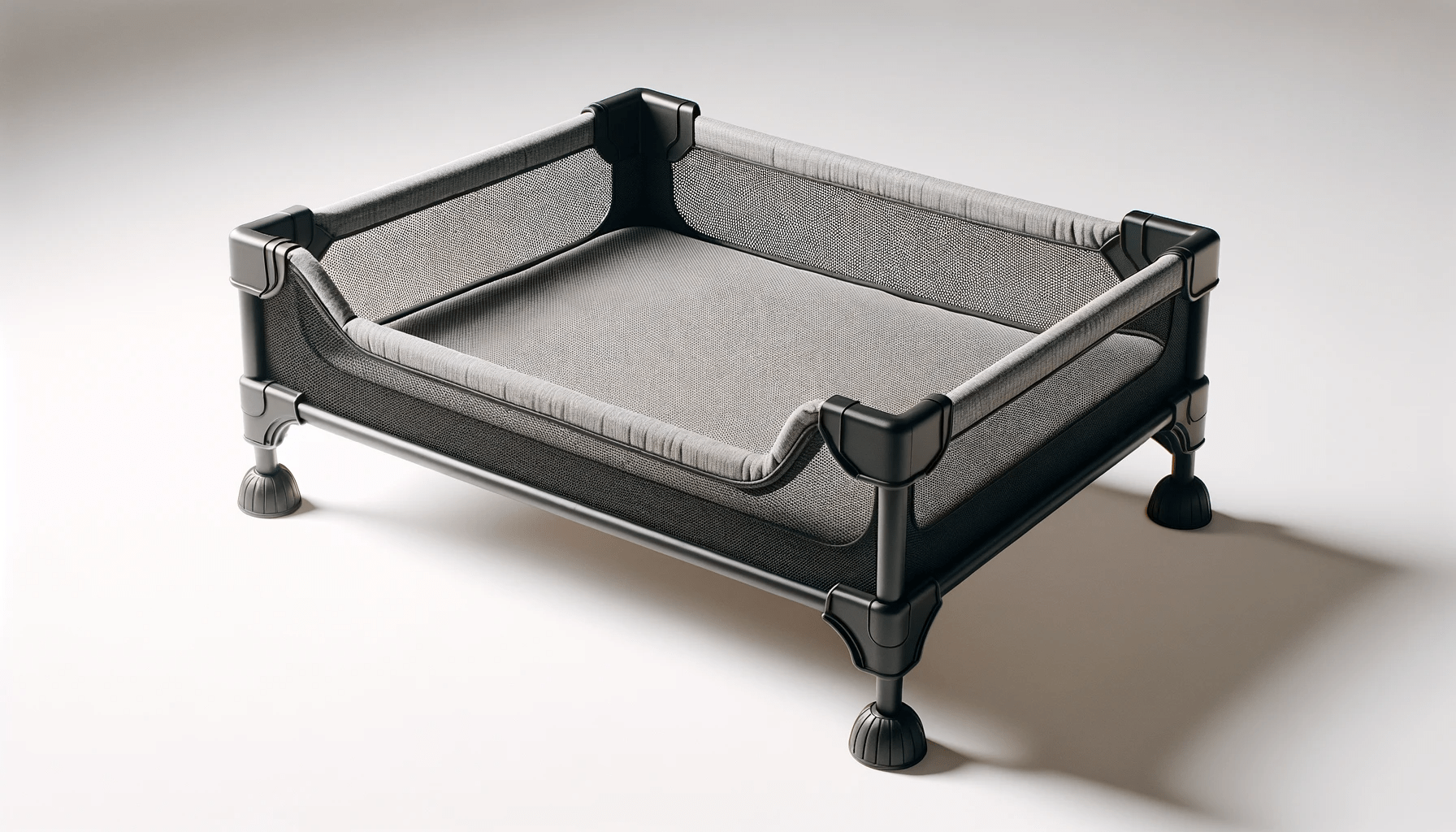 dall%c2%b7e-2024-01-04-13-33-43-a-photograph-of-a-pet-bed-made-of-black-framing-and-grey-mesh-fabric-the-bed-is-elevated-off-the-ground-on-four-legs-with-rubber-feet-to-prevent-slid-2620881