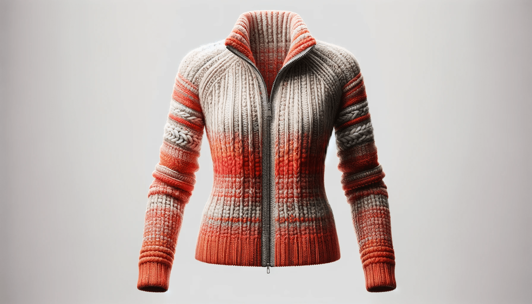dall%c2%b7e-2024-01-04-15-39-26-create-a-16_9-high-definition-image-of-a-womans-knitted-zip-up-jacket-in-a-melange-of-coral-orange-and-white-yarns-the-jacket-should-have-a-fleece-9469024