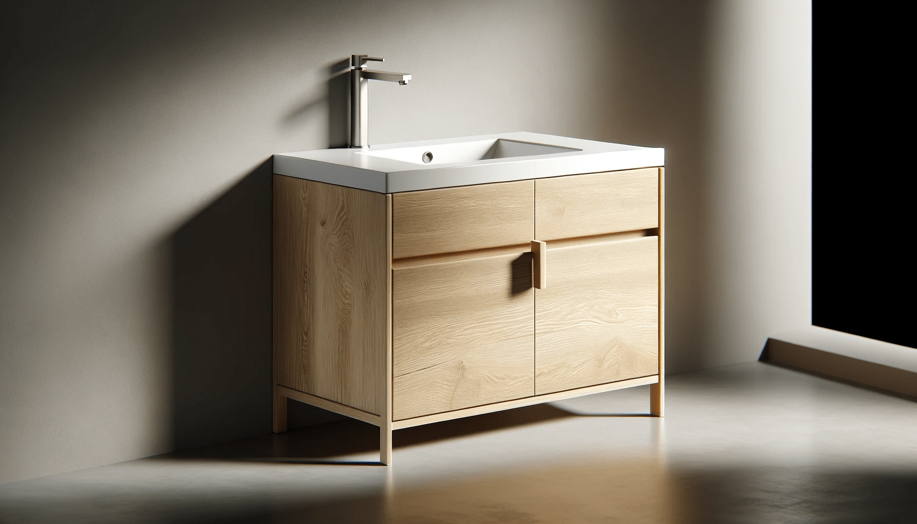 dall%c2%b7e-2024-01-05-17-23-04-a-modern-bathroom-vanity-with-a-natural-wood-finish-and-a-white-countertop-the-vanity-features-a-simplistic-design-with-a-single-drawer-handle-in-a-b-4892200