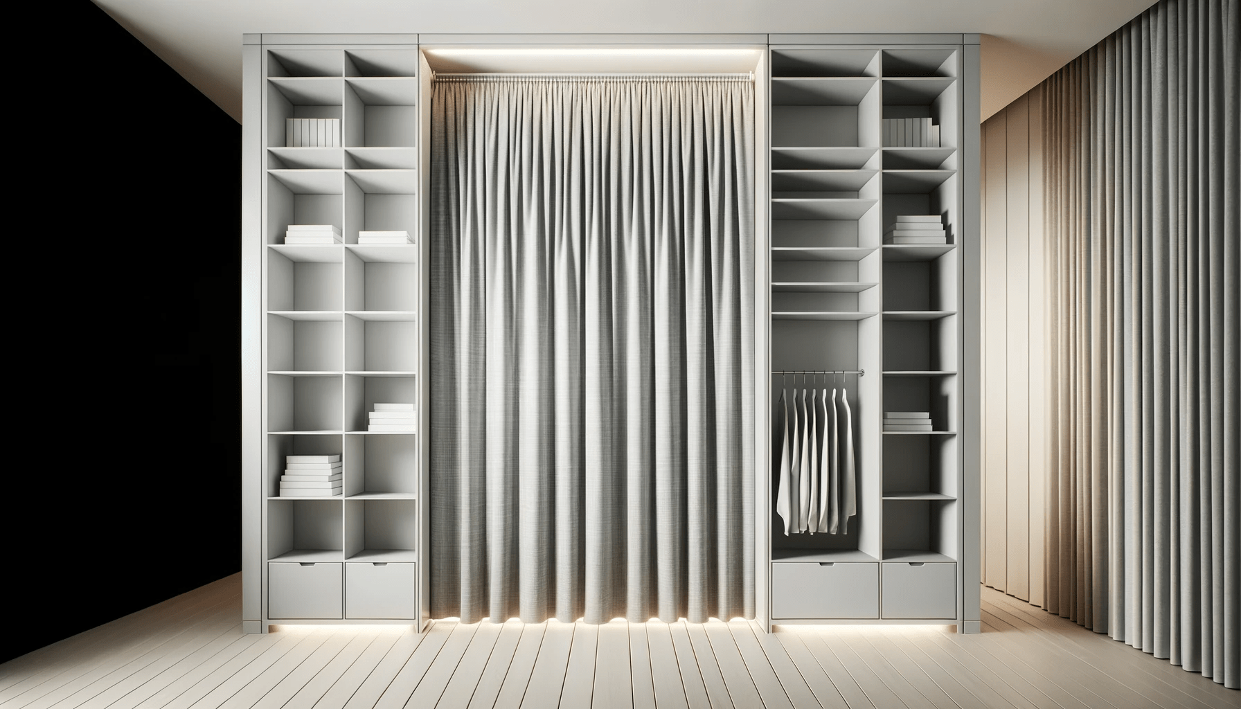 dall%c2%b7e-2024-01-08-07-22-33-a-minimalist-modern-closet-with-an-open-design-in-a-16_9-aspect-ratio-fullhd-photograph-style-the-closet-is-composed-of-two-white-vertical-bookshelv-8060022