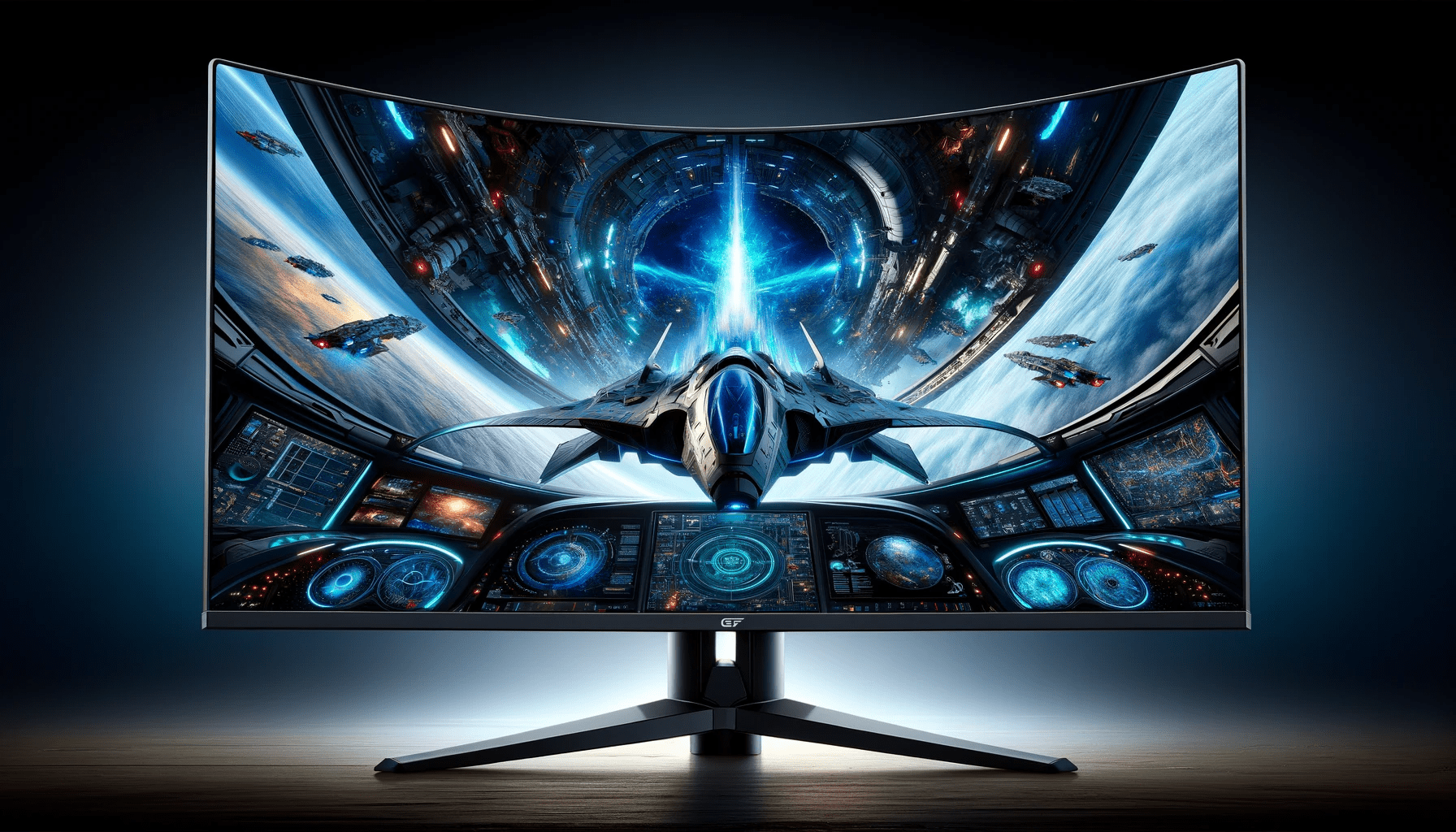 dall%c2%b7e-2024-01-09-15-22-29-an-ultra-wide-curved-gaming-monitor-displaying-a-dynamic-high-resolution-sci-fi-spaceship-cockpit-view-the-screen-is-filled-with-futuristic-blue-and-8864392