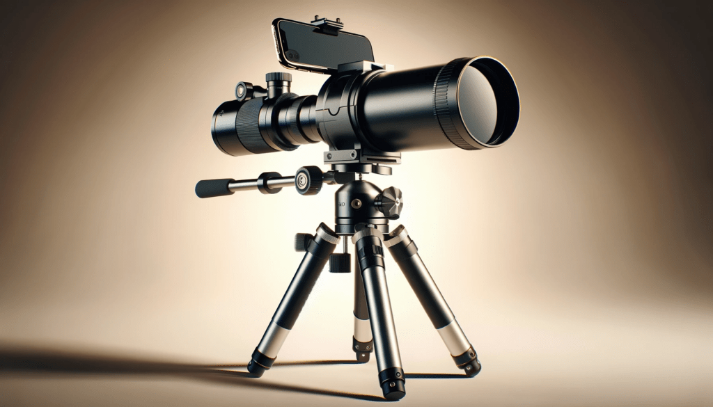 dall%c2%b7e-2024-01-09-15-43-47-a-high-definition-image-of-a-modern-telescope-with-a-smartphone-attached-on-a-tripod-stand-against-a-plain-light-background-the-telescope-is-sleek-w-5726509