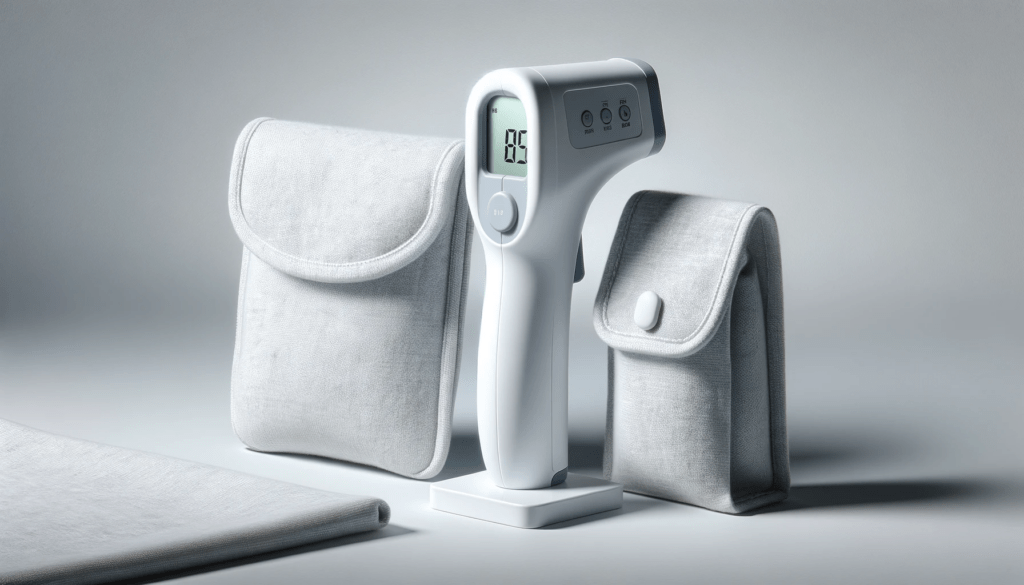 dall%c2%b7e-2024-01-09-17-32-22-a-white-digital-infrared-thermometer-with-a-simple-and-ergonomic-design-displayed-alongside-a-gray-fabric-storage-pouch-and-a-small-white-plastic-sta-5515511
