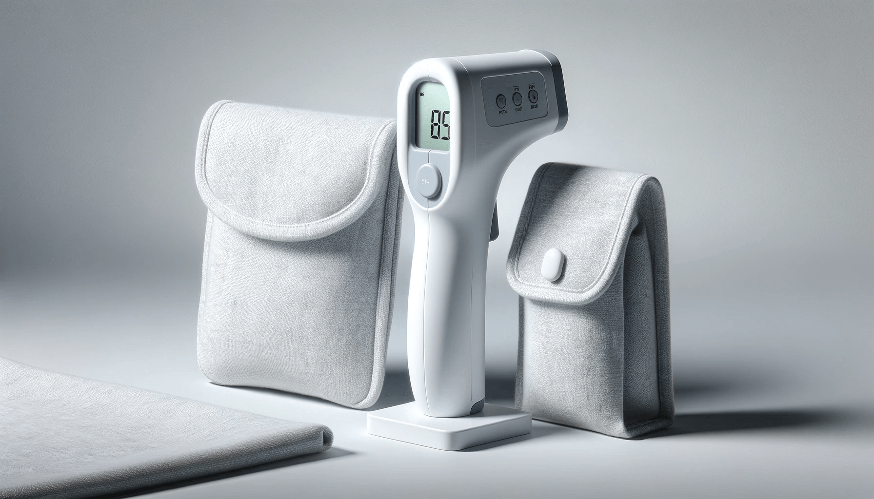 dall%c2%b7e-2024-01-09-17-32-22-a-white-digital-infrared-thermometer-with-a-simple-and-ergonomic-design-displayed-alongside-a-gray-fabric-storage-pouch-and-a-small-white-plastic-sta-5515511
