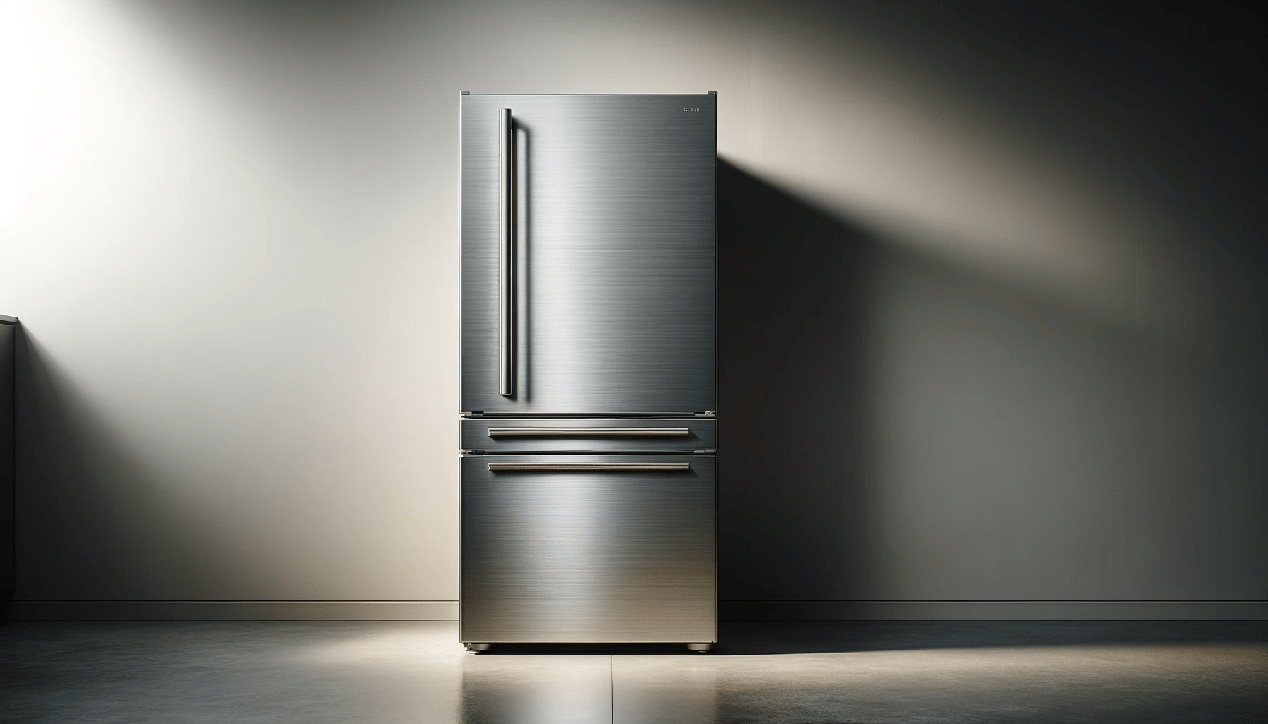 DALL·E-2024-01-09-17.58.28-A-modern-stainless-steel-refrigerator-with-a-brushed-finish-featuring-a-top-and-bottom-section.-The-upper-section-has-a-single-door-with-a-long-verti-6377037 dall%c2%b7e-2024-01-09-17-58-28-a-modern-stainless-steel-refrigerator-with-a-brushed-finish-featuring-a-top-and-bottom-section-the-upper-section-has-a-single-door-with-a-long-verti-6377037