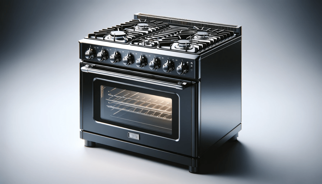 dall%c2%b7e-2024-01-09-18-07-25-a-modern-black-gas-range-cooker-with-a-sleek-design-featuring-multiple-burners-on-the-top-with-silver-detailing-and-control-knobs-at-the-front-there-9899403