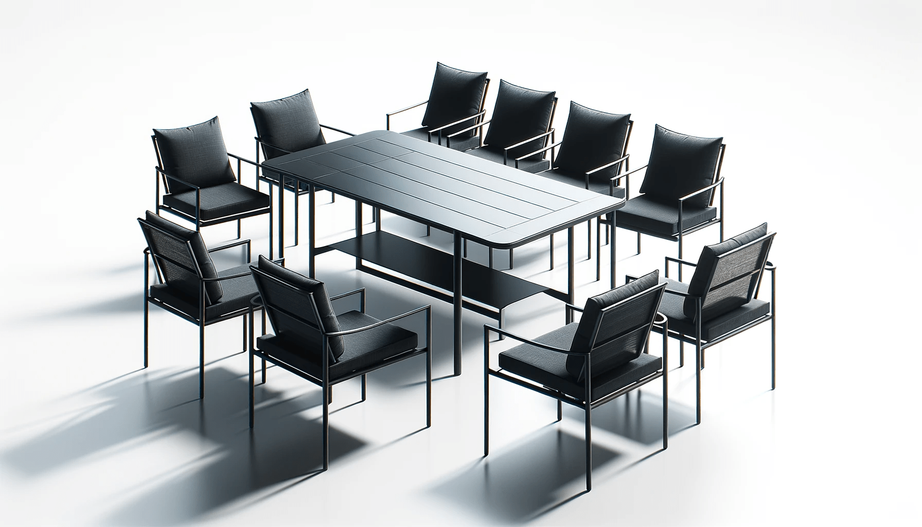 dall%c2%b7e-2024-01-09-18-19-54-a-contemporary-outdoor-furniture-set-on-a-white-background-the-set-includes-a-sleek-black-rectangular-table-and-six-matching-chairs-with-black-fram-5474481