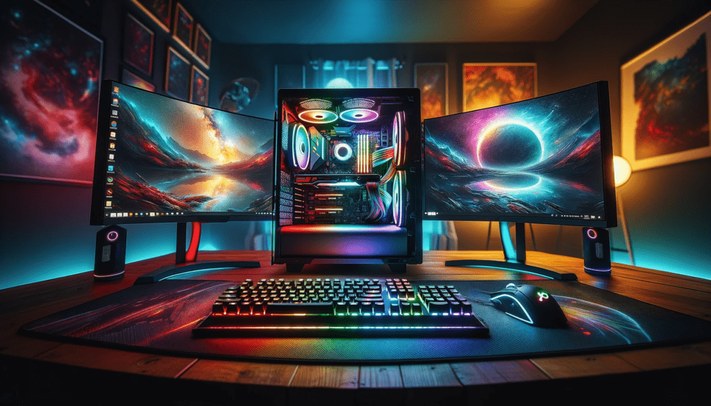dall%c2%b7e-2024-01-10-11-03-40-a-high-definition-wide-angle-photograph-of-a-gaming-setup-with-multiple-monitors-and-colorful-rgb-lighting-the-setup-includes-a-modern-gaming-pc-wit-2037289