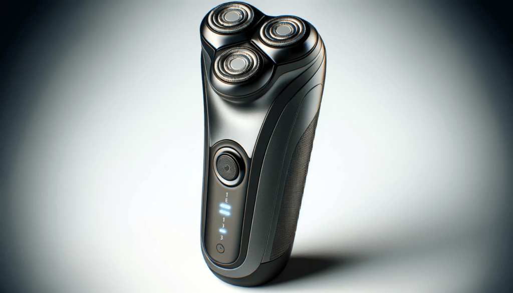 dall%c2%b7e-2024-01-10-16-53-25-a-high-resolution-3d-rendering-of-an-electric-shaver-on-a-white-background-the-shaver-has-a-sleek-design-with-a-metallic-dark-grey-body-and-black-acc-7703468
