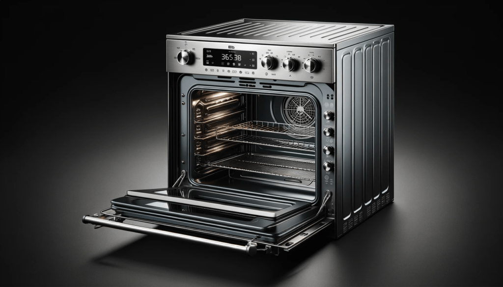 dall%c2%b7e-2024-01-10-17-14-53-a-modern-stainless-steel-single-fan-multifunction-oven-with-an-open-door-revealing-the-dark-interior-with-multiple-wire-racks-the-ovens-control-pa-5969478