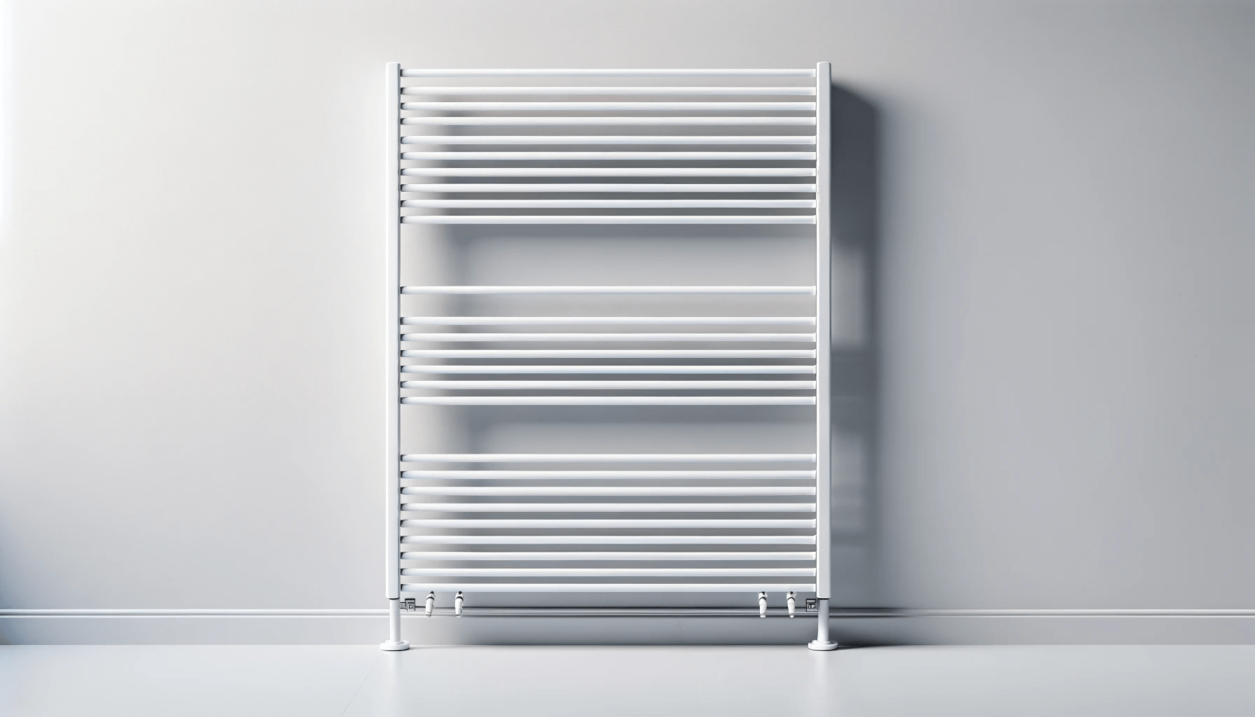 dall%c2%b7e-2024-01-11-10-59-00-horizontal-image-of-a-modern-white-towel-radiator-with-a-sleek-and-minimalist-design-the-radiator-has-multiple-horizontal-bars-for-hanging-towels-ar-4348415