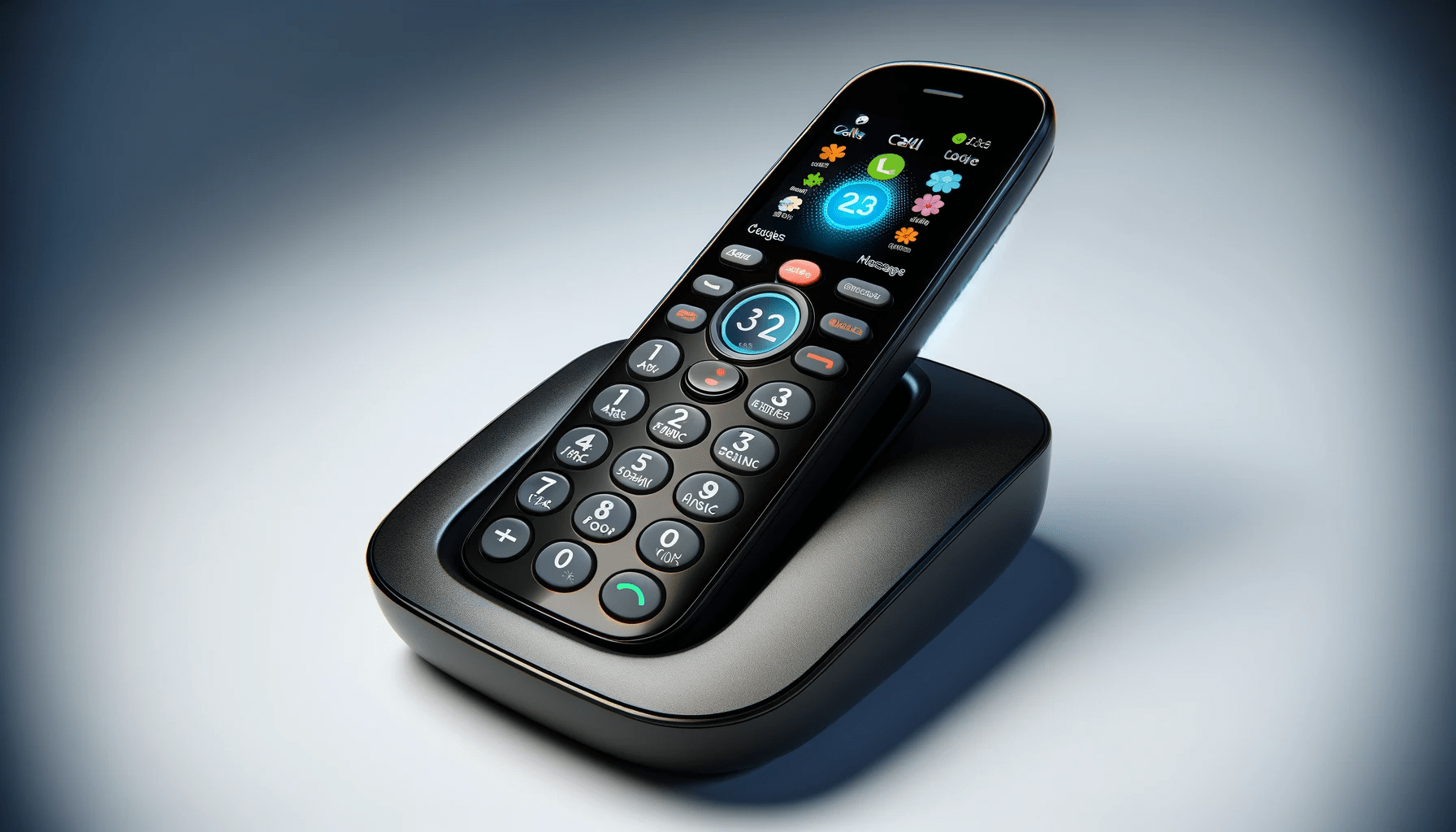 DALL·E-2024-01-11-12.01.16-A-modern-cordless-phone-with-a-color-display-resting-on-its-charging-base.-The-phone-is-a-sleek-black-design-with-a-display-showing-colorful-icons-f-6203925 dall%c2%b7e-2024-01-11-12-01-16-a-modern-cordless-phone-with-a-color-display-resting-on-its-charging-base-the-phone-is-a-sleek-black-design-with-a-display-showing-colorful-icons-f-6203925