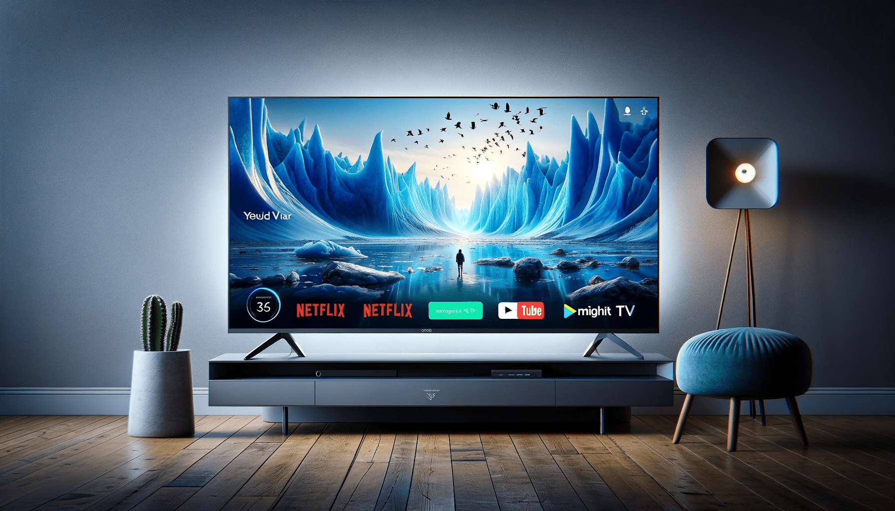 dall%c2%b7e-2024-01-11-16-49-49-create-a-high-definition-wide-angle-image-of-a-modern-smart-tv-on-a-stand-featuring-a-vibrant-display-the-tv-has-a-sleek-flat-screen-design-with-a-8459859