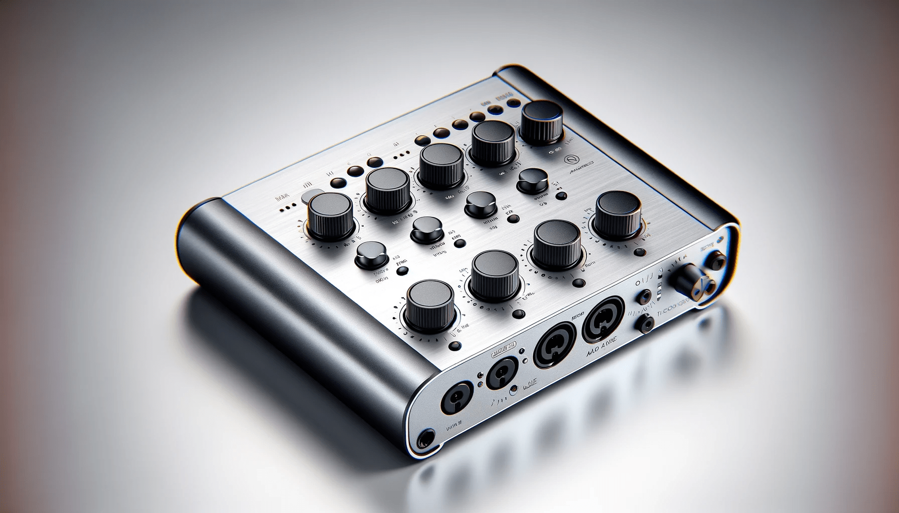 dall%c2%b7e-2024-01-13-20-25-32-a-high-definition-16_9-aspect-ratio-image-of-a-compact-desktop-audio-interface-the-body-is-silver-with-a-combination-of-matte-and-shiny-surfaces-7886095