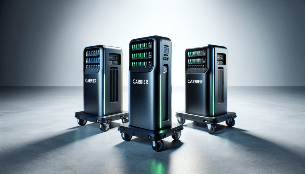 dall%c2%b7e-2024-01-15-11-02-44-three-modern-sleek-battery-charging-stations-on-wheels-arranged-diagonally-from-the-left-foreground-to-the-right-background-in-a-studio-setting-eac-7793320