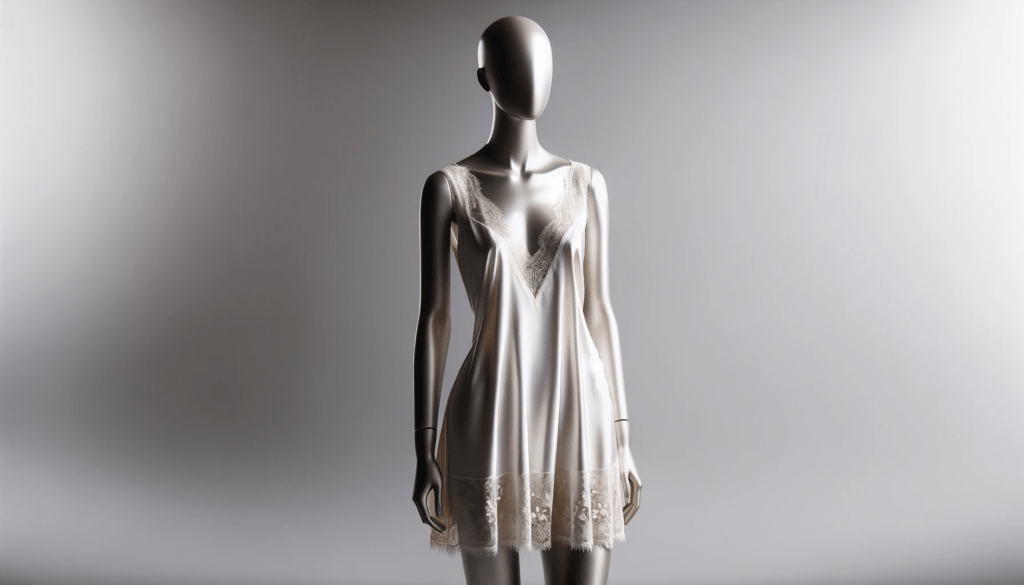 dall%c2%b7e-2024-01-16-06-34-48-a-detailed-image-of-a-mannequin-wearing-a-plain-knee-length-sleeveless-white-silk-nightgown-with-lace-trim-around-the-v-neckline-and-the-hem-the-ma-2074861