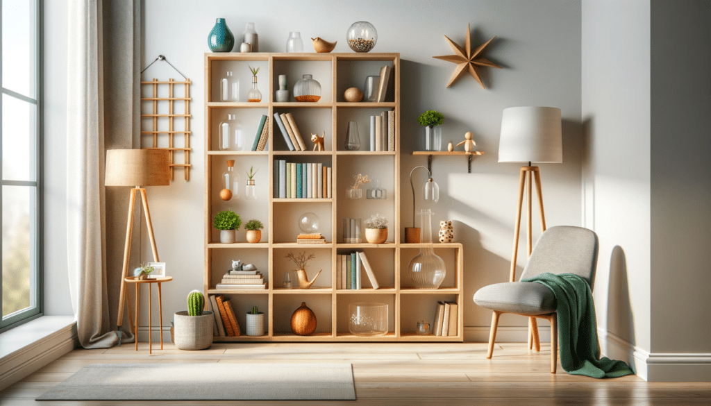 dall%c2%b7e-2024-01-16-10-23-46-a-modern-wooden-shelving-unit-against-a-white-wall-in-a-bright-cozy-living-room-setting-the-shelves-have-a-unique-staggered-design-and-are-decorate-1011265