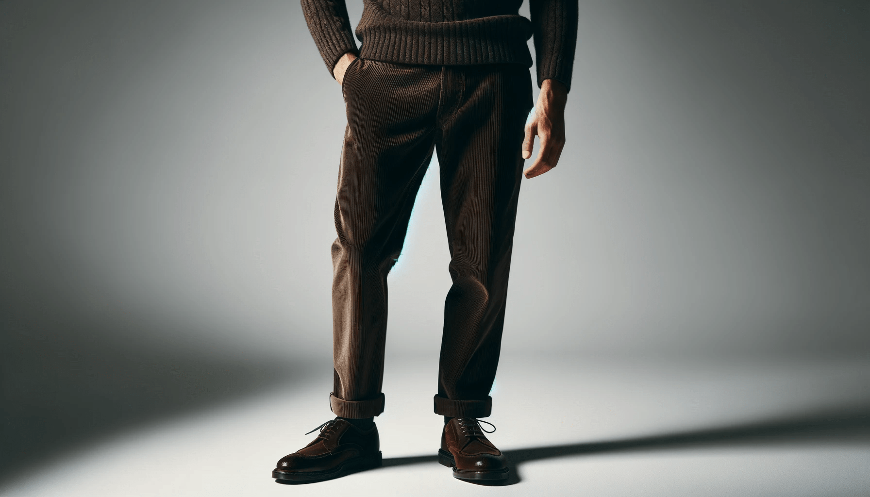 dall%c2%b7e-2024-01-16-10-39-22-a-man-stands-against-a-light-grey-background-we-see-him-only-from-the-waist-down-to-just-below-the-ankles-he-wears-dark-brown-corduroy-pants-and-a-d-1903638