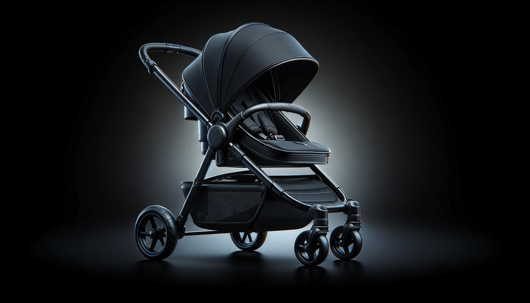 dall%c2%b7e-2024-01-16-15-32-34-a-high-definition-wide-angle-image-of-a-modern-ultra-compact-black-stroller-from-the-brand-chicco-the-stroller-should-be-presented-in-a-clean-isol-3347030