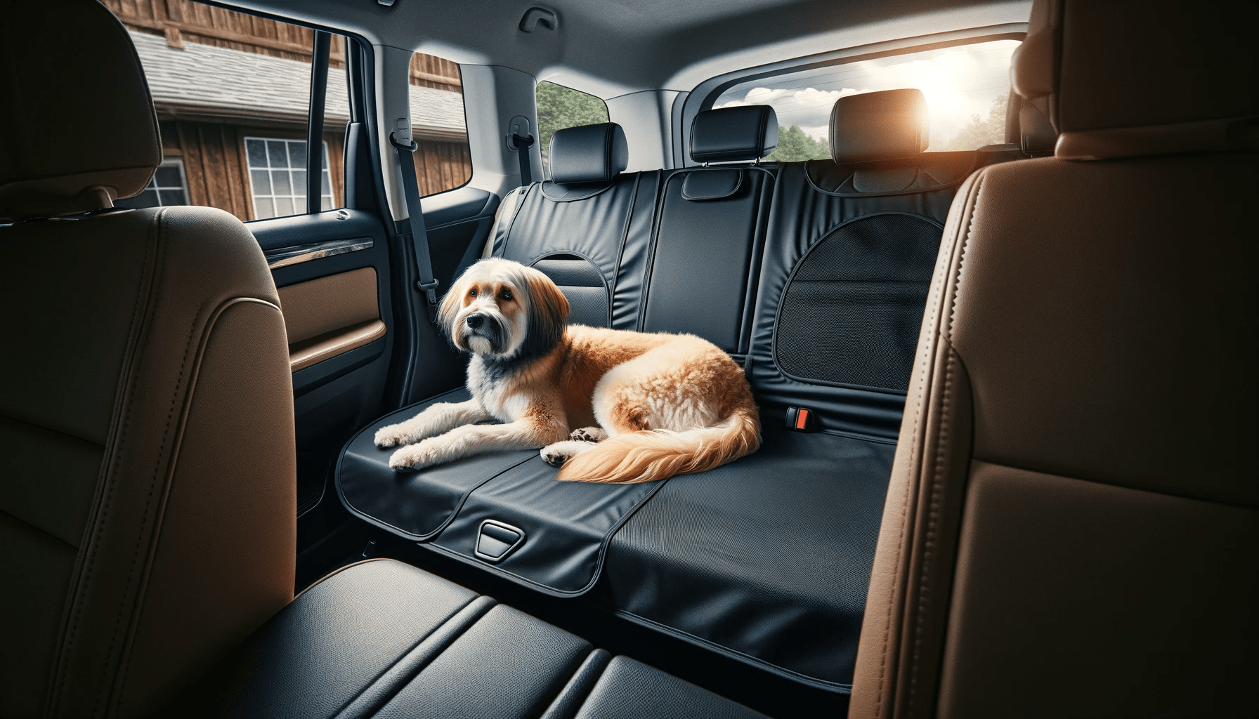 dall%c2%b7e-2024-01-16-17-09-01-back-seat-car-protection-in-black-designed-for-pets-with-a-medium-sized-tan-and-white-dog-lying-comfortably-on-it-the-cover-fits-snugly-over-the-car-2605592