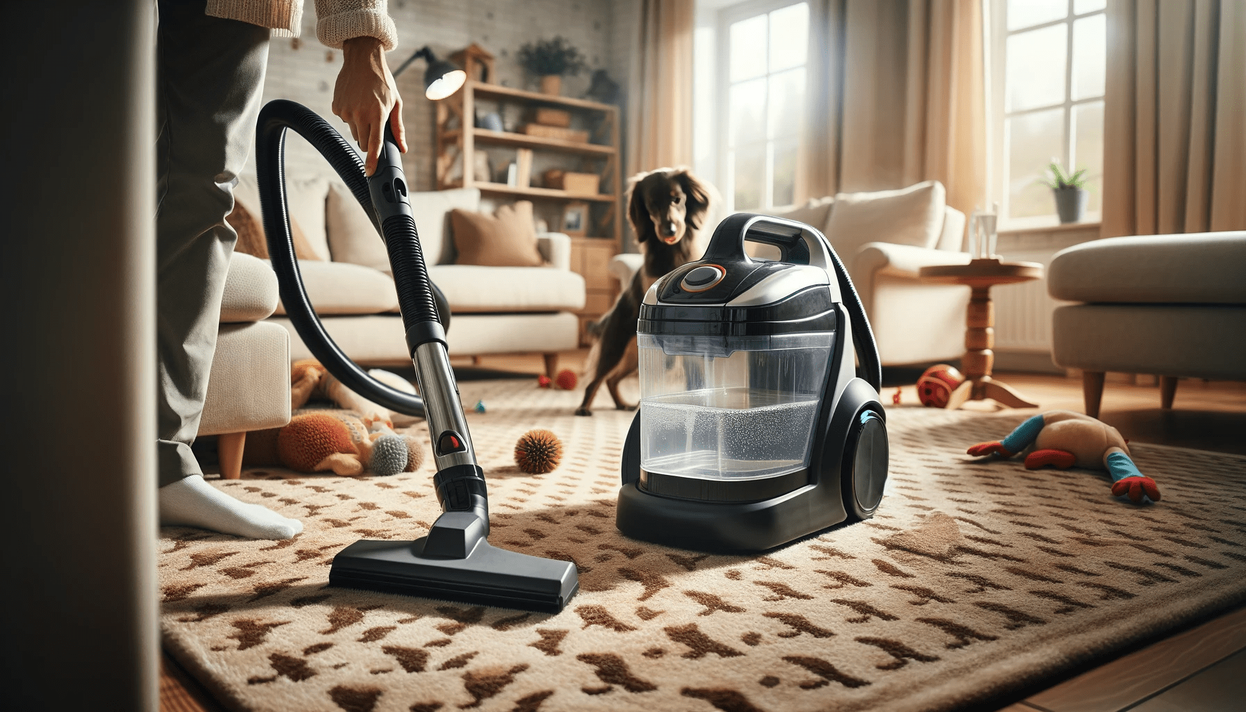 dall%c2%b7e-2024-01-17-05-33-55-a-person-is-cleaning-a-carpet-with-a-portable-carpet-cleaner-in-a-cozy-living-room-the-cleaner-has-a-transparent-water-tank-showing-the-dirty-water-2318624