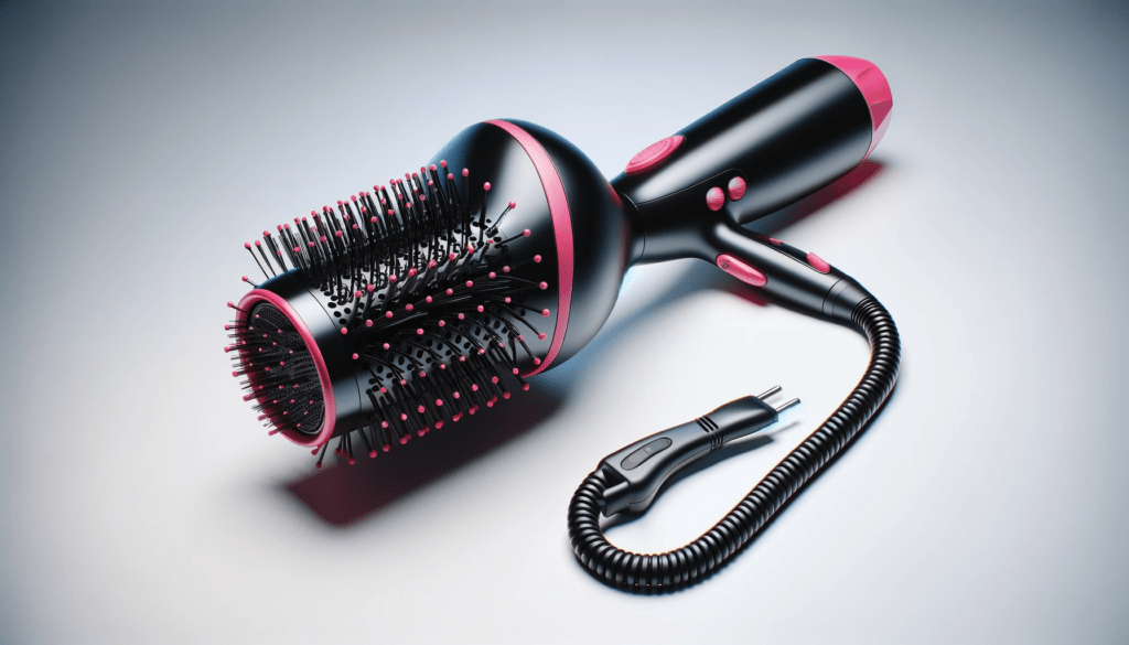 dall%c2%b7e-2024-01-17-08-10-44-a-high-definition-photograph-of-a-modern-hair-styling-tool-combining-a-hair-dryer-and-a-round-brush-the-handle-is-sleek-colored-black-with-vibrant-p-7923589