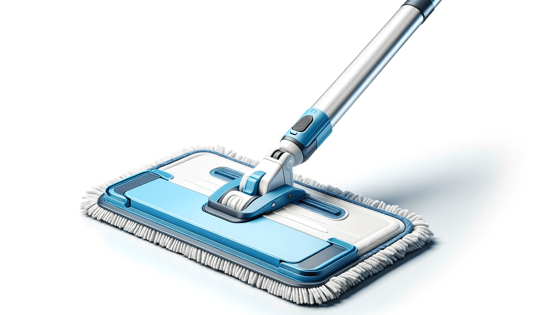 dall%c2%b7e-2024-01-17-12-23-43-create-a-high-definition-wide-angle-image-of-a-flat-mop-with-a-blue-and-white-color-scheme-the-mop-should-have-a-telescopic-handle-a-flexible-swive-2076204