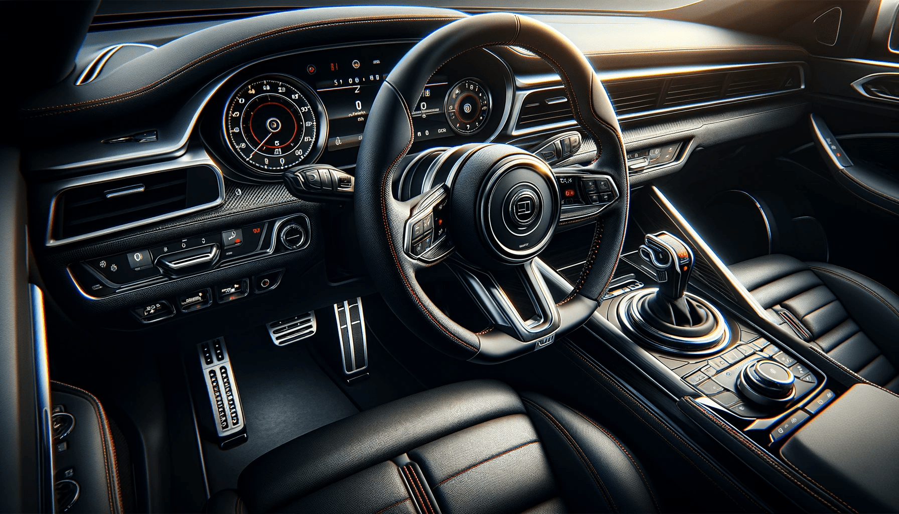 dall%c2%b7e-2024-01-18-12-19-15-interior-of-a-modern-car-focusing-on-the-steering-wheel-wrapped-in-black-leather-with-red-stitching-the-wheel-has-multifunction-buttons-and-a-silver-1141784